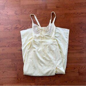 That's So Fetch Sorrento Satin Maxi Dress Yellow Bustier Corset Buttercream 2